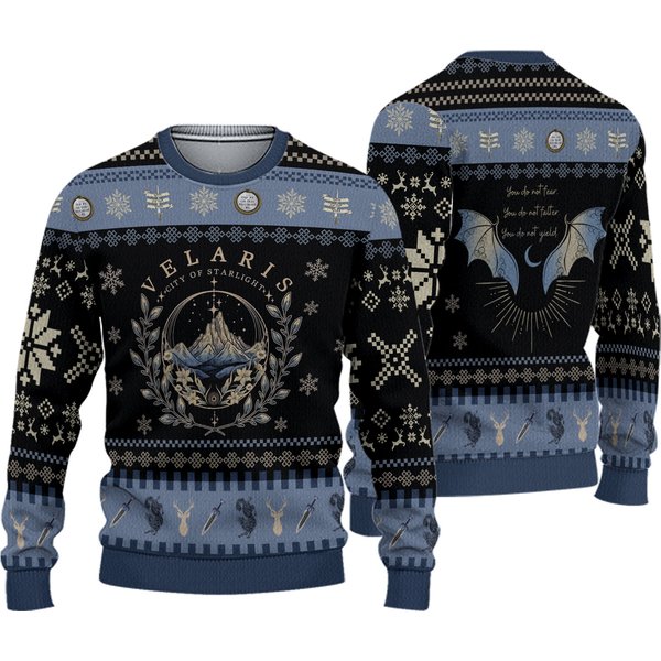 Velaris Ugly Christmas Sweater, Acotar Xmas Sweater,
