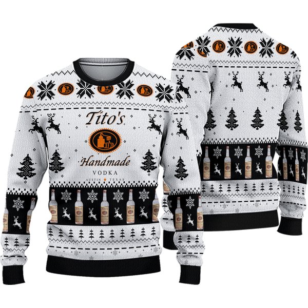 Christmas Ugly Sweater, Titos Christmas Sweater, Titos Vodka Sweater-image