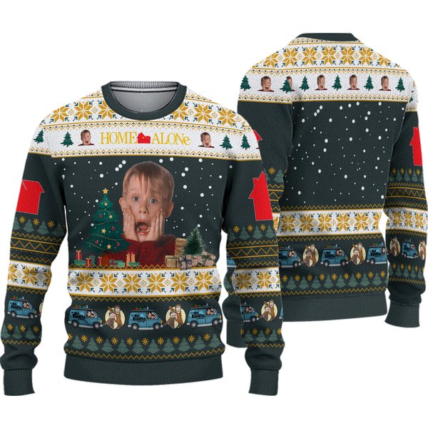 Christmas Home Alone Movie Ugly Sweater, Kevin Mccallister Christmas Sweater-image
