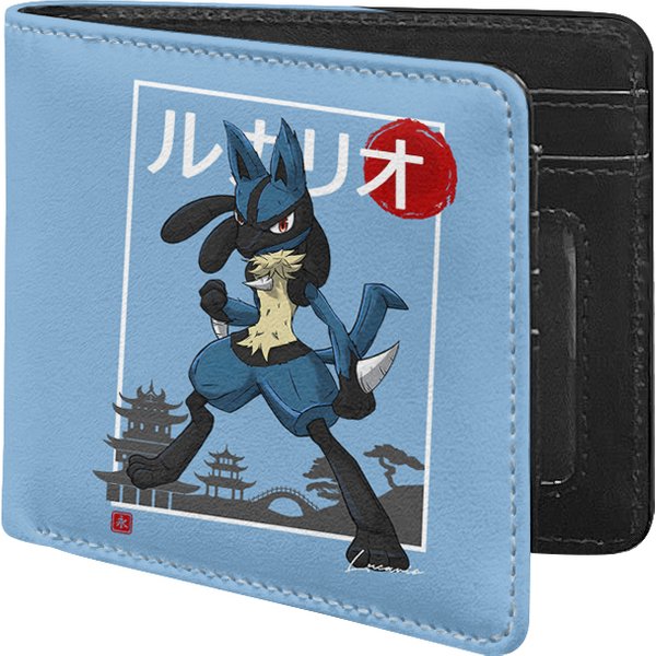Pkm Lucario All-Over Print Bi-Fold Wallet-image