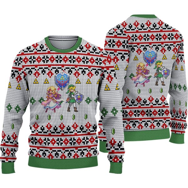 Zelda Make It Rain Ugly Christmas Sweater, Legend Of Zelda Ugly Sweatshirt-image