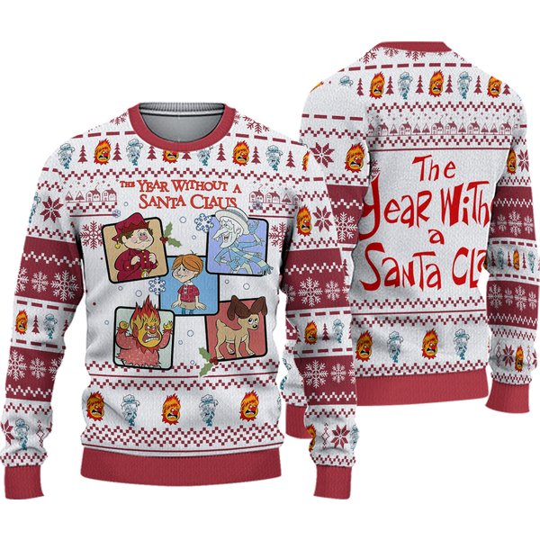A Miser Brothers Christmas Ugly Sweater, The Year Without A Santa Claus Ugly Sweatshirt
