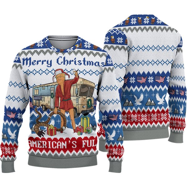 Donald Trump Ugly Christmas Sweater, Trump Christmas Sweater-image