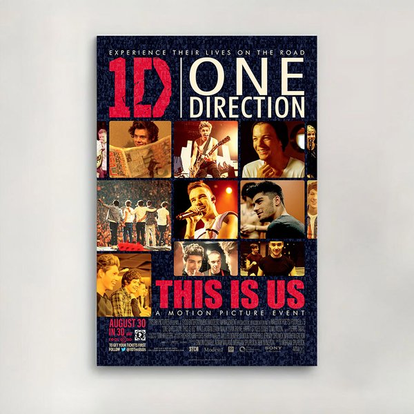 One Direction This Is Us Movie Poster,Room Decor Wall Art Print-image