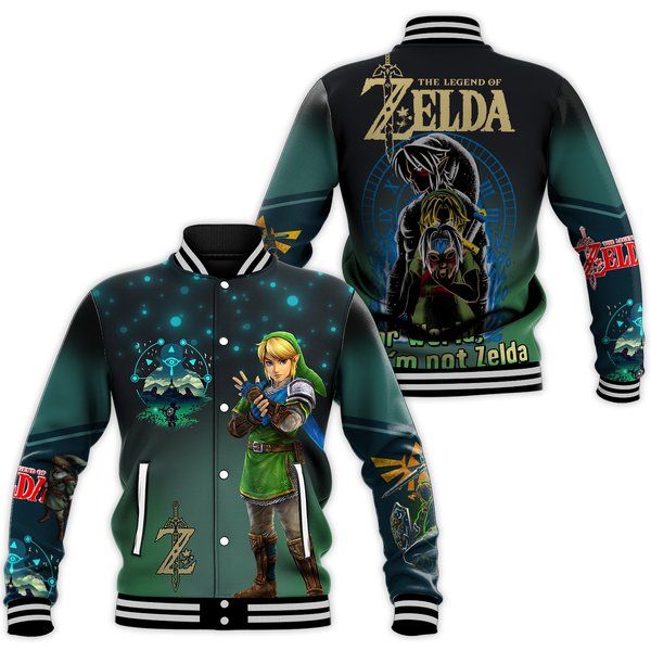 Zelda Baseball Jacket, Zelda Jacket, Tears Of The Kingdom Jackets-image