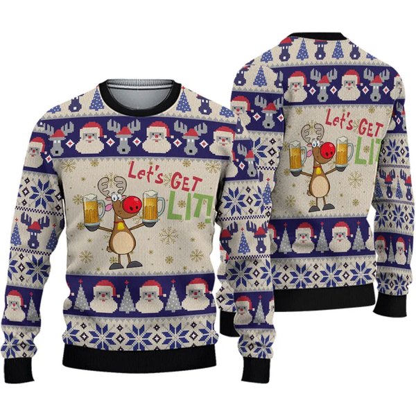 Beer Ugly Christmas Sweater, Ugly Christmas Sweater-image