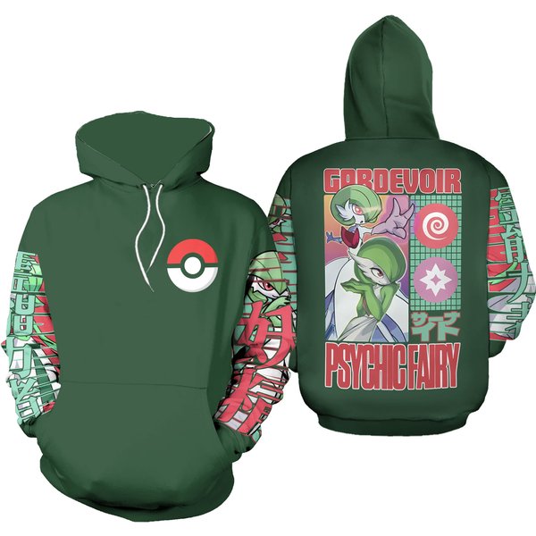 Gardevoir Full Over Print 3D Hoodie | Pocket Monster Gardevoir-image