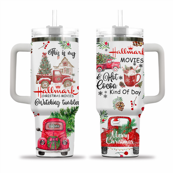 This Is My Hallmark Tumbler 40Oz, Personalized Hallmark Xmas Tumbler-image