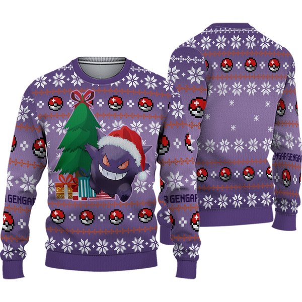Gengar Ugly Christmas Sweater-image