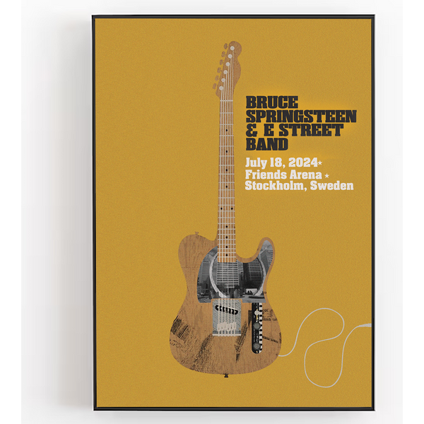 Stockholm 18Th July Bruce Springsteen And E Street Band World Tour 2024 Poster-image