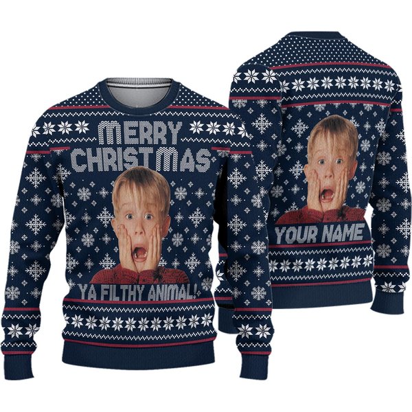 Custom Home Alone Christmas Sweater, Christmas Movie-image