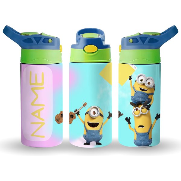Minions Personalized Water Bottle For Kids & Toddlers-image