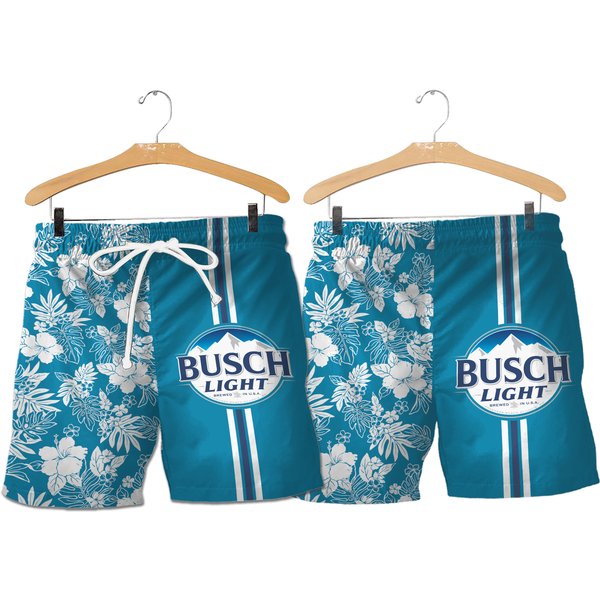 Tropical Light Beach Shorts Summer, Hawaiian Shorts-image