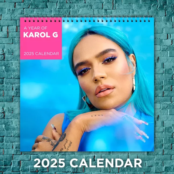 Karol G 2025 Music Calendar, 12-Month Celebrity Wall Calendar, Fan Gift-image