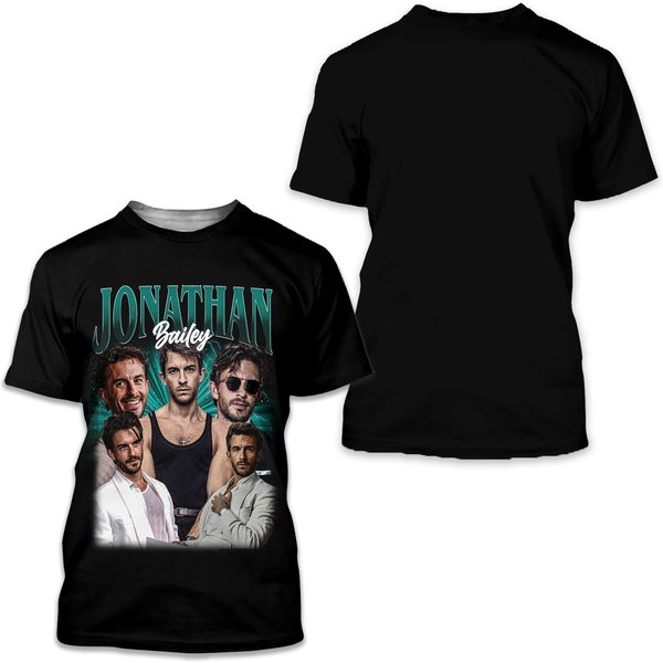 Jonathan Bailey Inspired Tee, Unisex T-Shirt With Jonathan Bailey-image