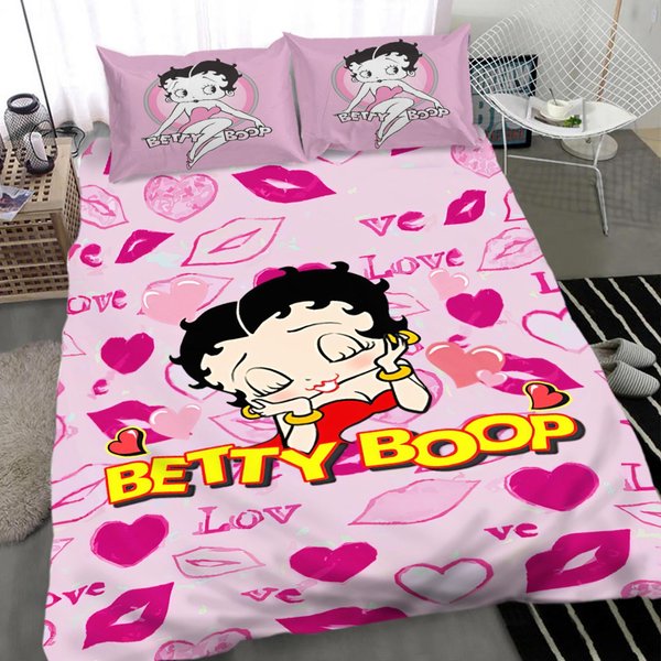 Betty Boop Quilt Bed Set, Betty Boop Bedding Sets-image