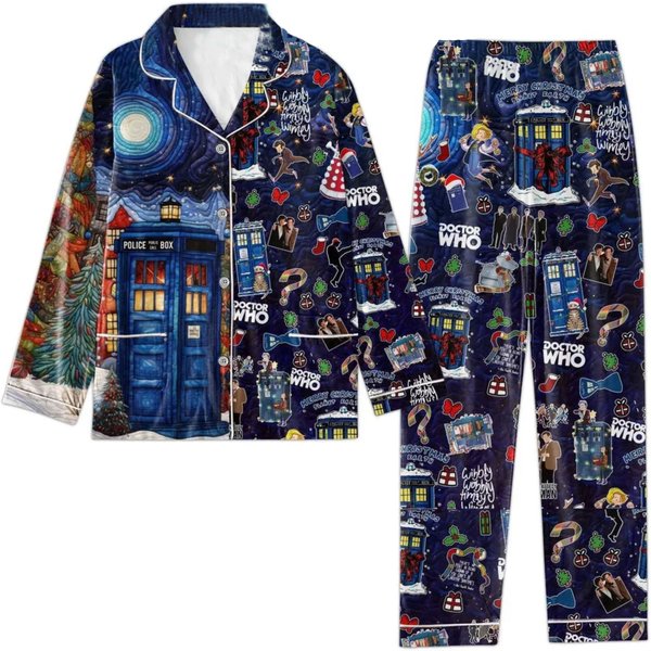 Doctor Who Merry Christmas Pajamas Set-image