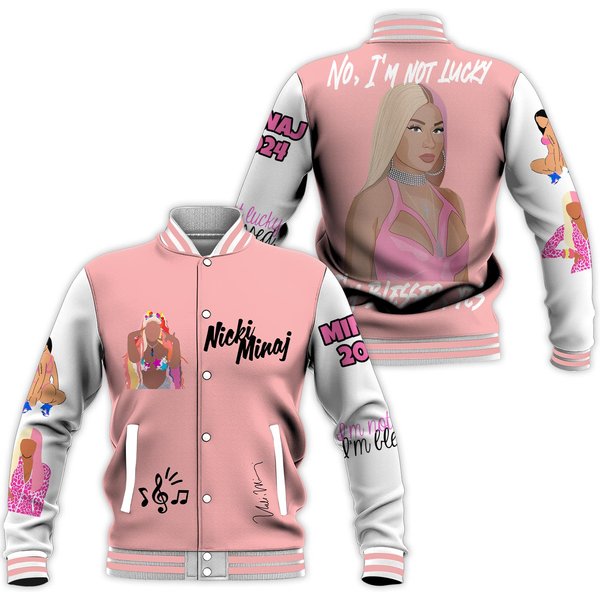 Nicki Minaj No Im Not Lucky Baseball Jacket-image