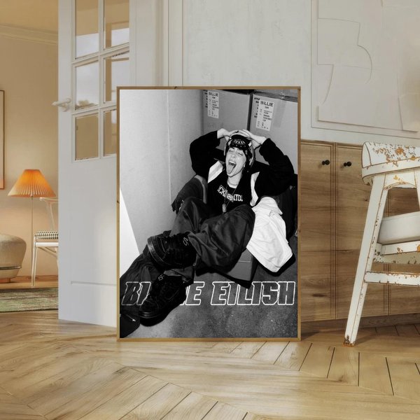 Billie Eilish Poster, Gift For Billie Eilish Lover.-image
