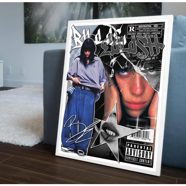 Billie Eilish Poster, Gift For Billie Eilish Lover.-image