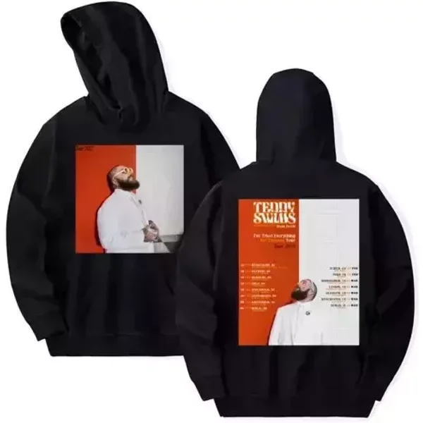 Teddy Swims Tour 2025 Hoodie Fan Gift Double Sided