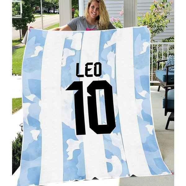 Messi - Argentina - Leo Messi World Cup 2022 Throw Blanket-image