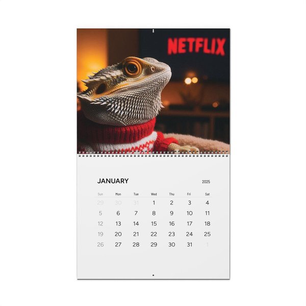 Calendar, Bearded Dragons Wall Or Desk Calendar 2025-image