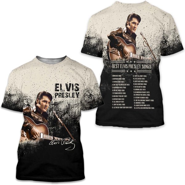 Elvis Presley 3D T-Shirt - Elvis Tour D T-Shirt-image