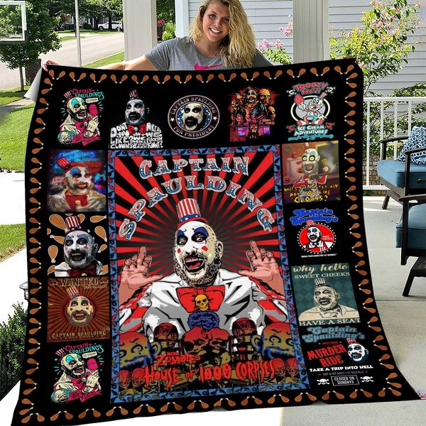 House Of 1000 Corpses Blanket Featuring Captain Spaulding-image
