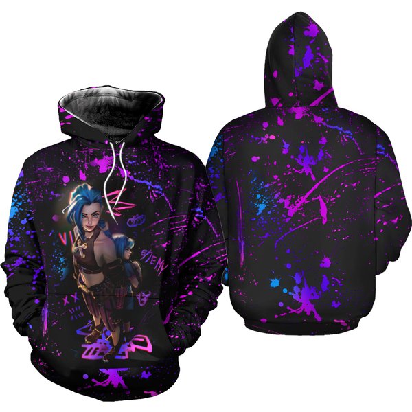 Anime Arcane League Jinx Hoodies 3d Printing Men/women Gaming Hoodie J01a18