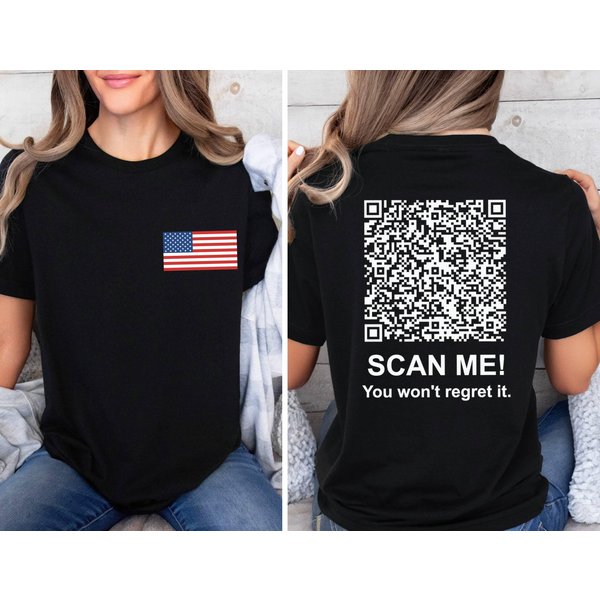Trump Ymca Qr Code Dance Tshirt, Viral Trump Dance Ymca Qr Code T-Shirt-image
