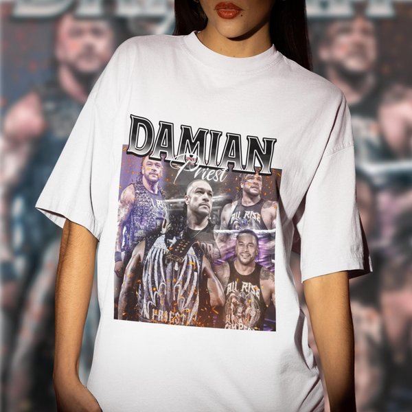 Damian Priest Wrestling Entertainment Oversized T-Shirt-image