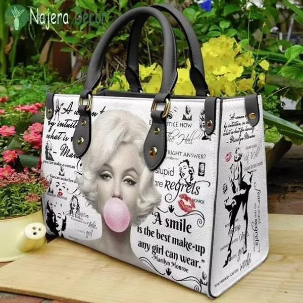 Marilyn Monroe Leather Handbag - Stylish Accessory