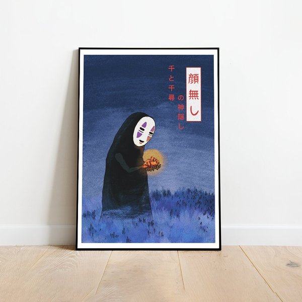 Spirited Away Poster Studio Ghibli Art Kaonashi Poster-image