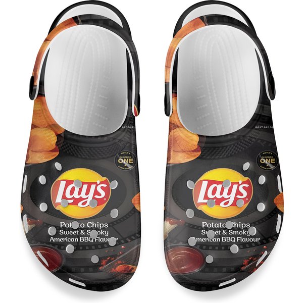 Funny Snack Lays Potato Chips Clogs Shoes-image
