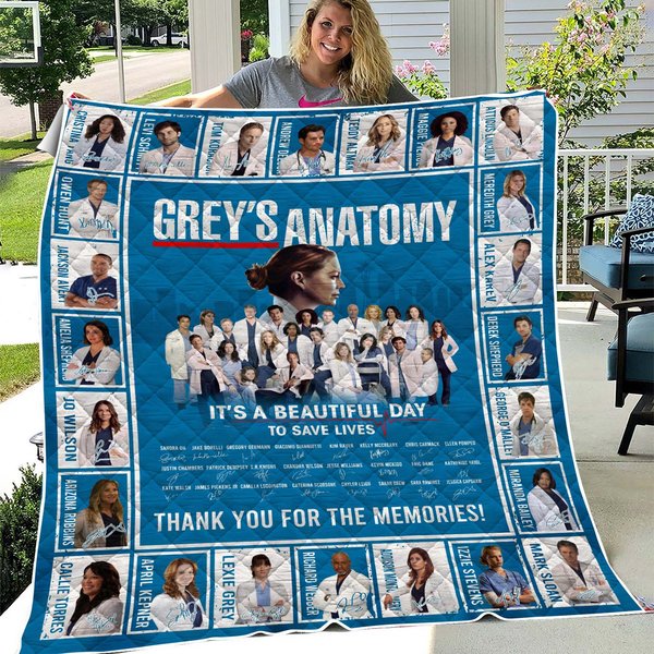 Grey's Anatomy Blanket, Grey's Anatomy Fleece Blanket, It's A Beautiful Day To Save Lives-image
