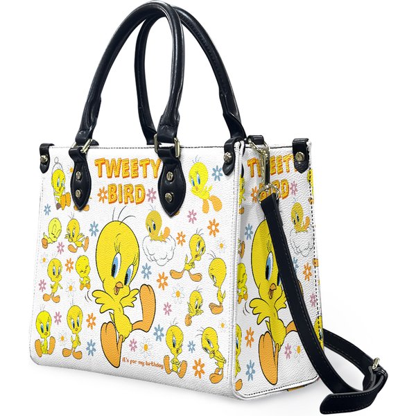 Custom Tweety Bird Leather Bag-image