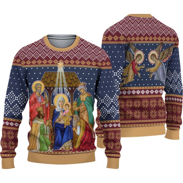 Adult Nativity Of Christ Christmas Sweater-image