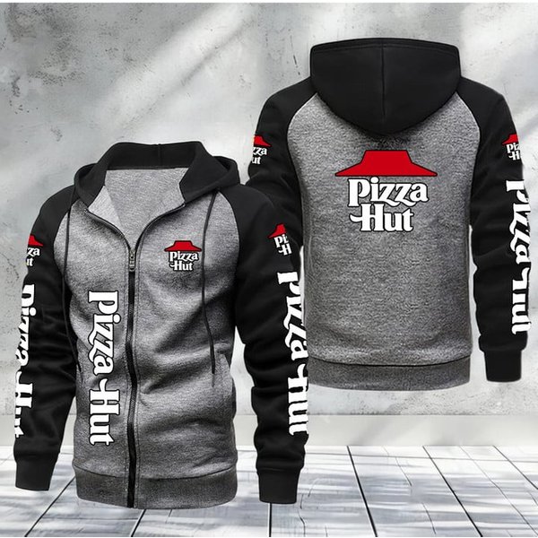 Pizza Hut Men's Raglan Full Zip Hoodies Xtp115
