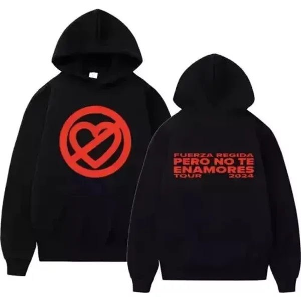 Fuerza Regida Pero No Te Enamores Tour Hoodie Fan Gift-image