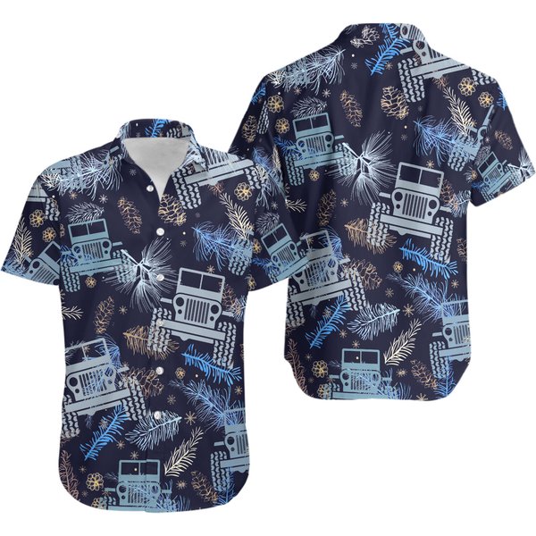 Jeep Tropical Hawaiian, Summer Party Shirt,-image