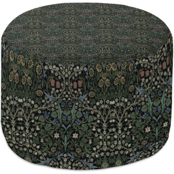 William Morris Vintage Blackthorn Pattern Pouf-image