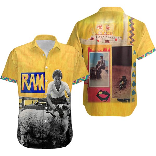 P Mccartney Ram 1971 Album Hawaiian Shirt Merch Gift For Fans All Sizes S-5Xl-image
