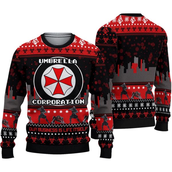 Resident Evil Horror Christmas Ugly Sweater-image