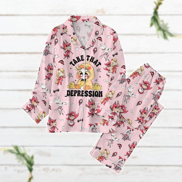 Take That Depression Pajamas Set, Hazbin Hotel Women Shirt-image