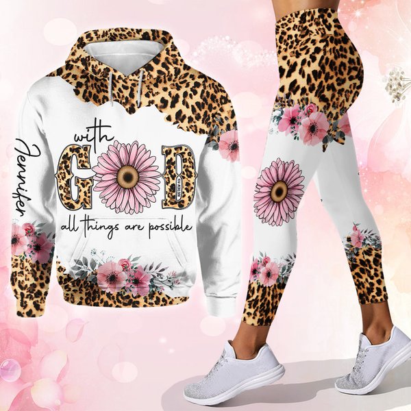Possible With God - Personalized Christian Hoodie And Leggings-image
