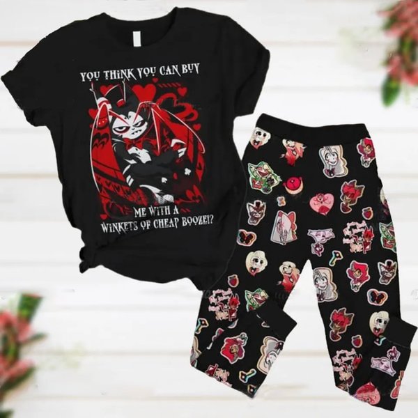 Hazbin Hotel Pajamas Set, Husk Habin Hotel Pajama Sets-image