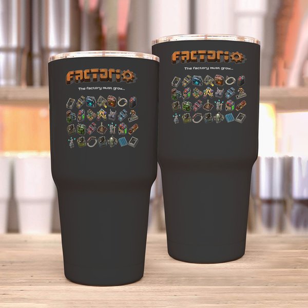 Factorio, The Factory Must Grow... Tumblers 30 Oz-image