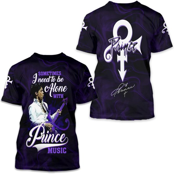 Prince Singer 3D Shirt, Sometimes I Need To Be Alone T-Shirt, Prince Rock Music T-Shirt-image
