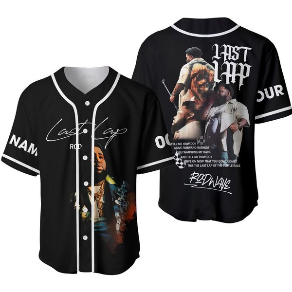 Rod Wave Baseball Jersey, Personalized Rod Wave Jersey Shirt, The Last Lap Tour-image